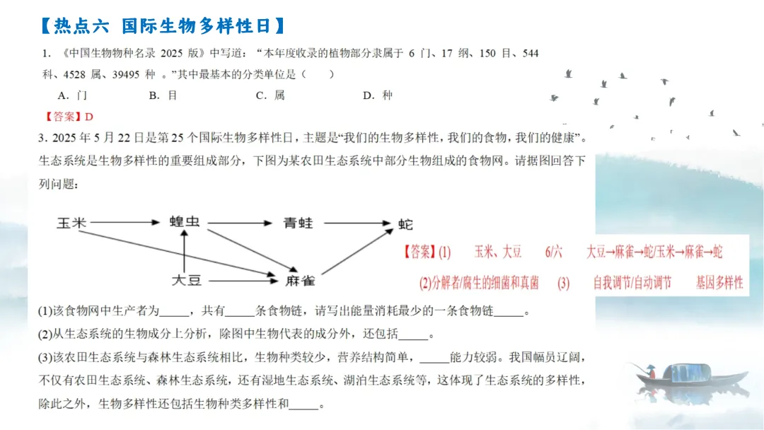 SK226 初中生物 中考讲座资源《析标研题固根基,聚焦热点强素养 ----2026年初中生物复习备考分析》讲座课件PPT+ 文字稿Word 第84张