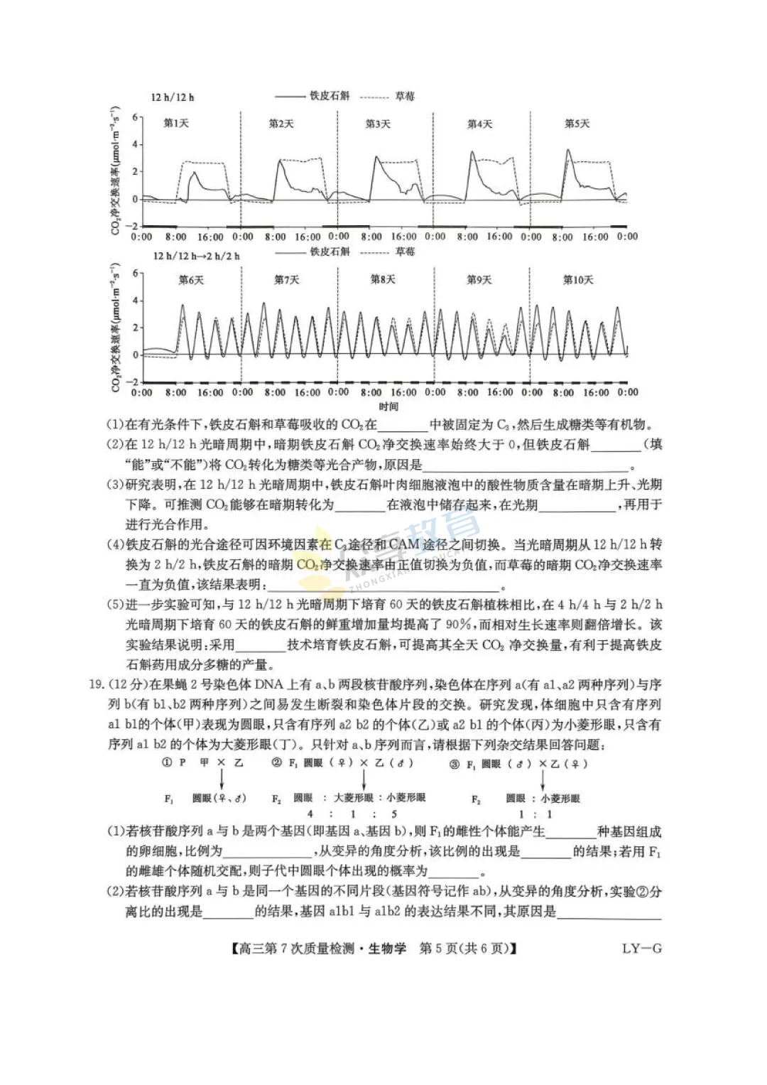 【高中试卷】九师联盟2026届高三第7次质量检测试卷及答案(9科全,可下载) 第44张