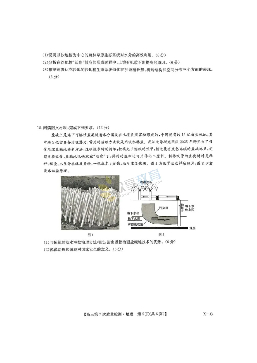 【高中试卷】九师联盟2026届高三第7次质量检测试卷及答案(9科全,可下载) 第65张