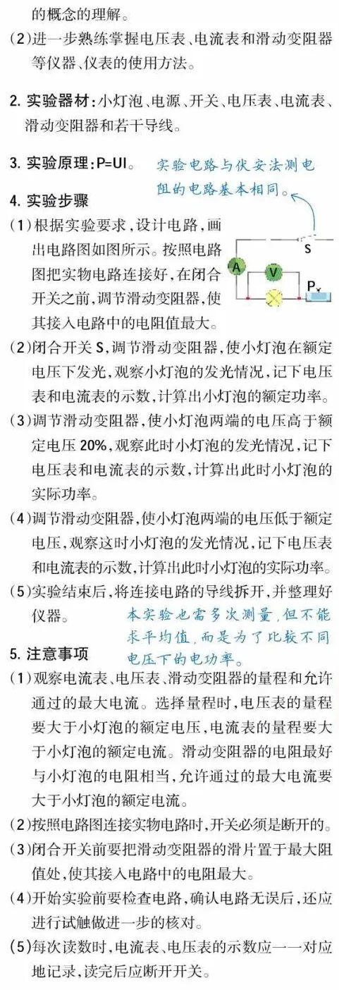 中考物理实验知识点梳理大全 第17张