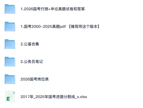 2026年国考公务员真题试卷(行测+申论)与答案解析pdf(电子版) 第3张