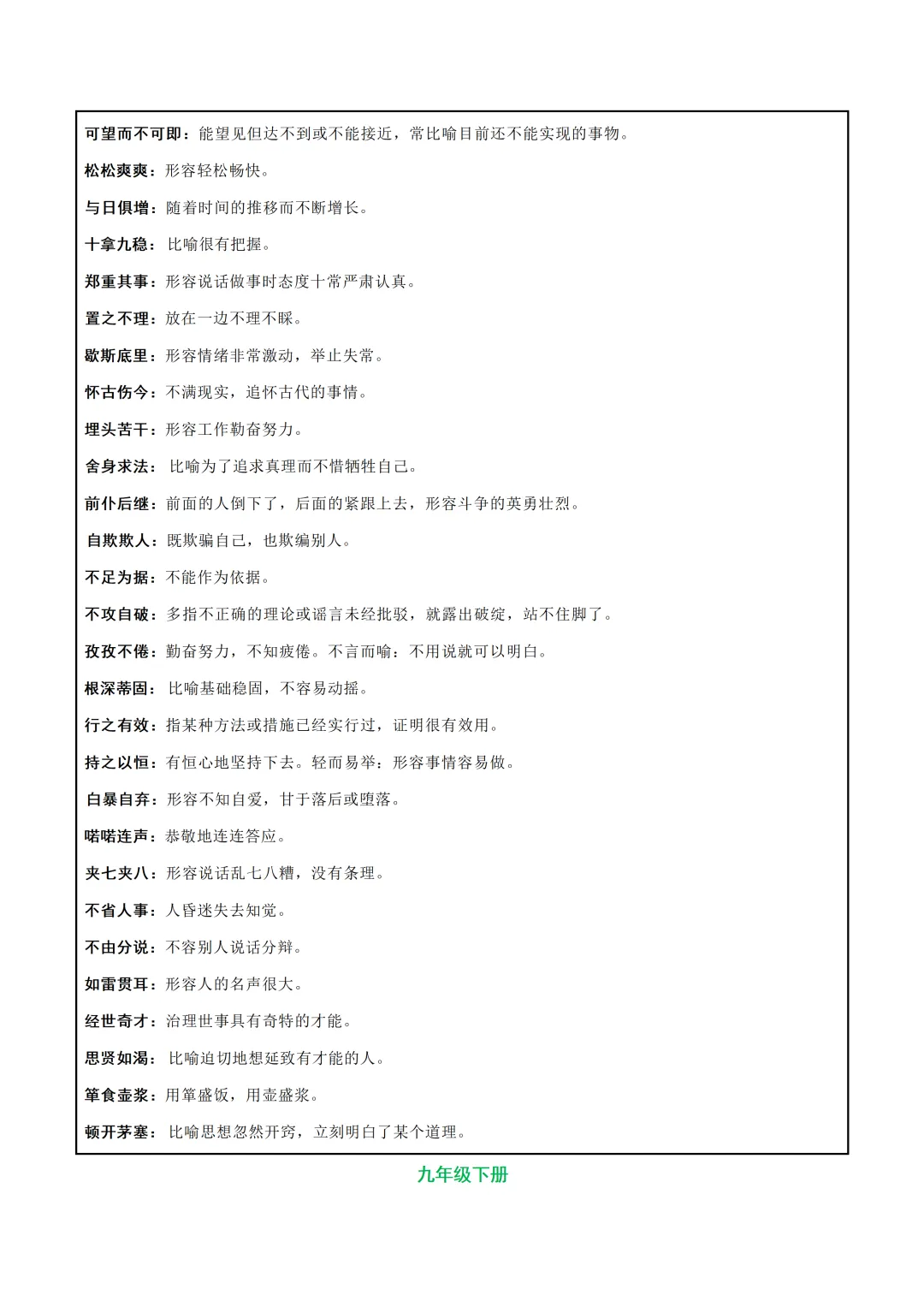 中考各科专项语文复习字音,字型,词义-第28张图片-四季读书网