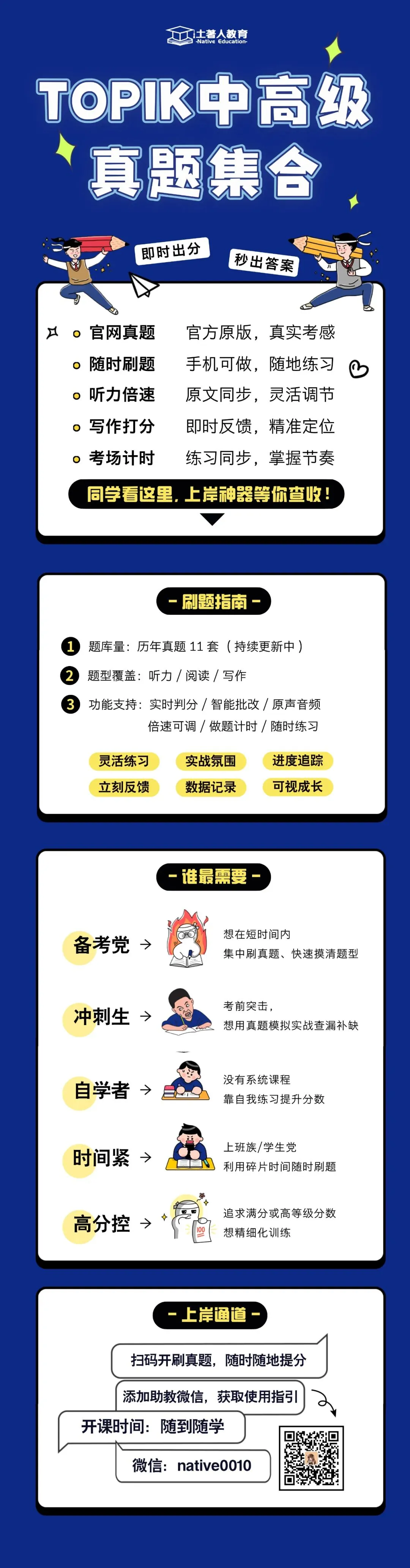 土著人韩语|TOPIK中高级真题集合-第1张图片-四季读书网