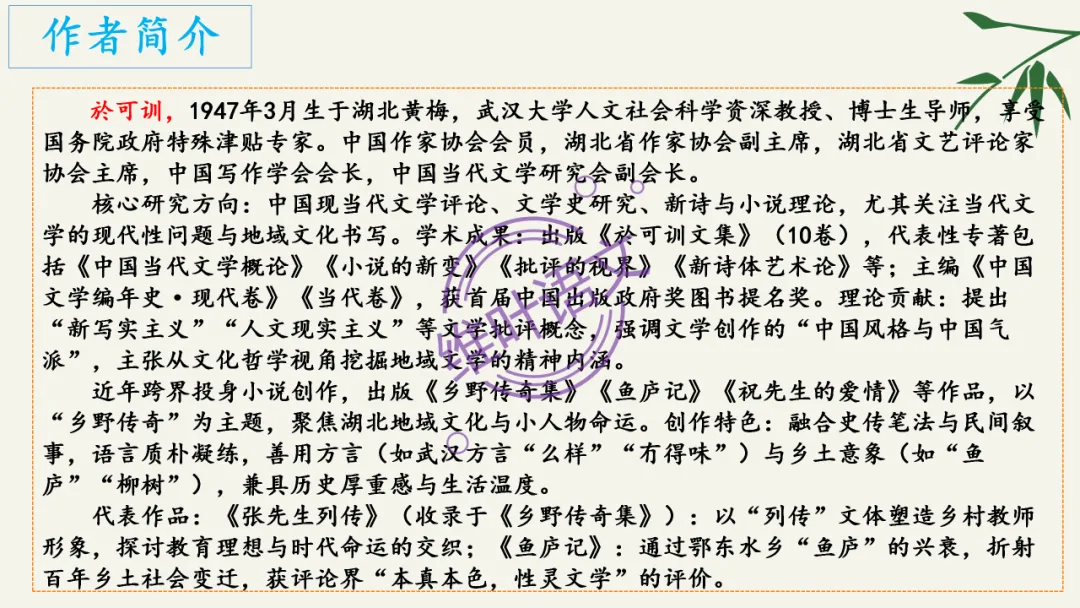 模考讲评 | 湖北省武汉市2026届高中毕业生三月调研考试语文讲评课件,内附范文+点评 第36张