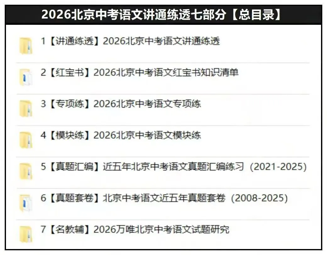 2026北京中考【语文】讲通练透.线上项目合作.线上兼职免费入职:录题/小初数学英语补解析/网课(最新更新).换教师群+学科群+家教群.-第3张图片-四季读书网