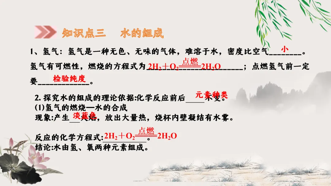 F629 一轮复习 备战中考2026 优质课资源包 初中化学《专题复习---第四单元 自然界的水》课件PPT+教学设计Word-第9张图片-四季读书网