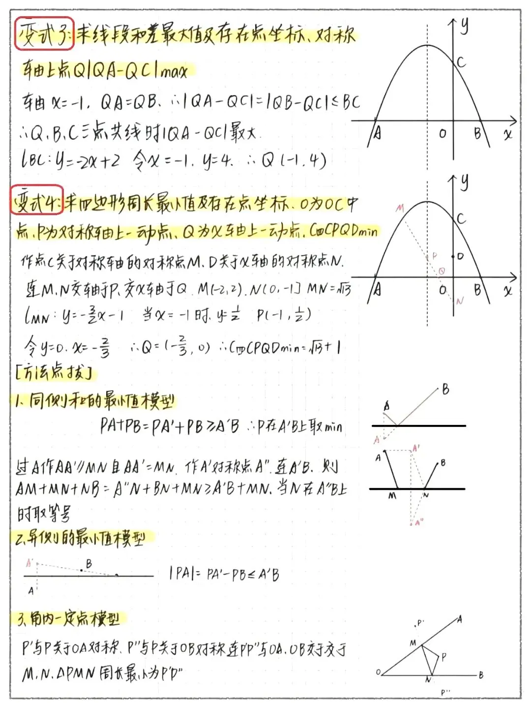 二次函数几何综合题-中考专辑-第3张图片-四季读书网 二次函数几何综合题-中考专辑-第3张图片-四季读书网
