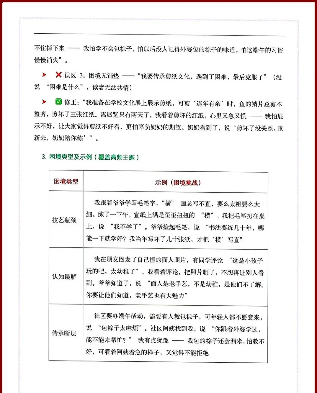 2026中考押题作文【传统文化】 | 写作模板-第17张图片-四季读书网