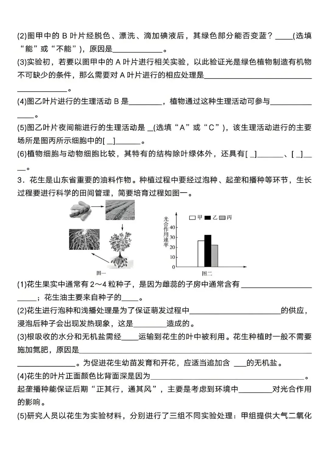 八年级下册生物:会考真题练习,是孩子考试前查漏补缺的好帮手!-第6张图片-四季读书网 八年级下册生物:会考真题练习,是孩子考试前查漏补缺的好帮手!-第6张图片-四季读书网