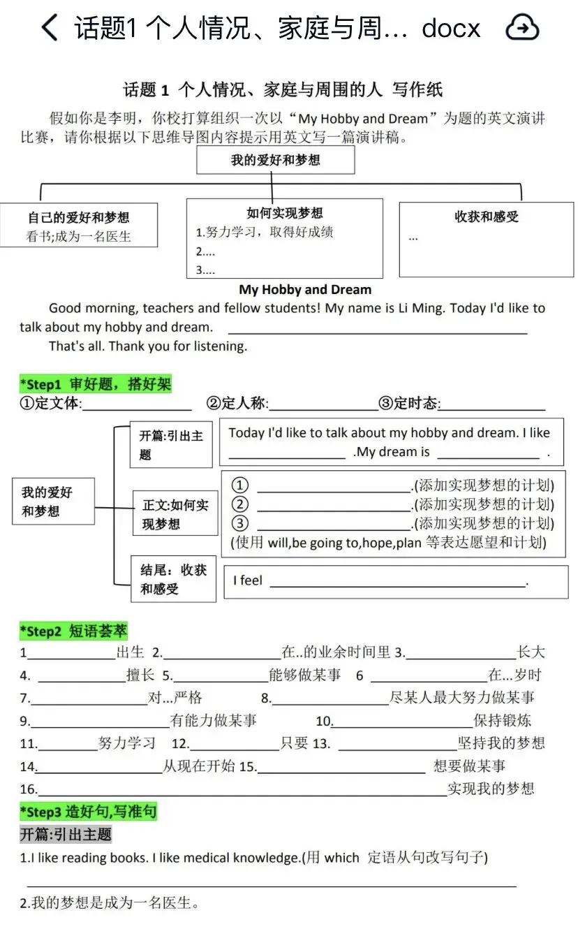 2026中考英语作文高频话题写作含答案,中考英语就考这些作文!(共18个专题)-第6张图片-四季读书网