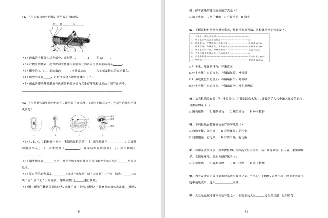 【搞定上海中考跨学科+初中会考】有这份资料就够了,涵盖地理+生物!-第16张图片-四季读书网