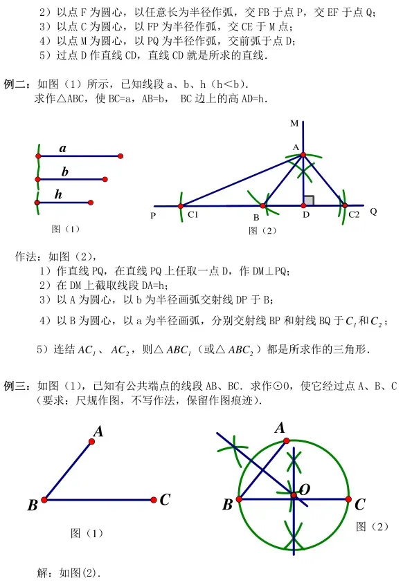 中考数学专题训练:尺规作图技巧+典型题全汇总 第12张 中考数学专题训练:尺规作图技巧+典型题全汇总 第12张