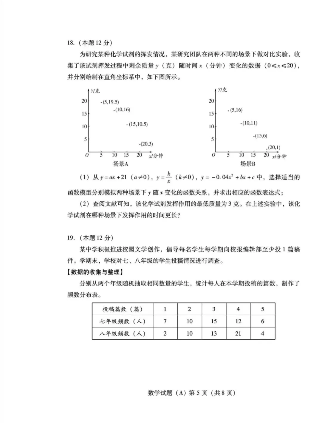 渐佳数理化 | 2023年潍坊中考数学【真题+答案+解析】完整版 第5张 渐佳数理化 | 2023年潍坊中考数学【真题+答案+解析】完整版 第5张