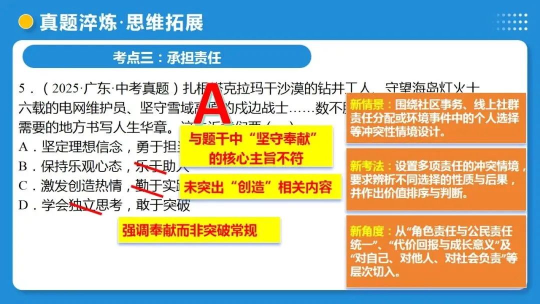 2026年中考道德与法治一轮复习 课时20 走进社会生活 勇担社会责任(复习课件) 第49张