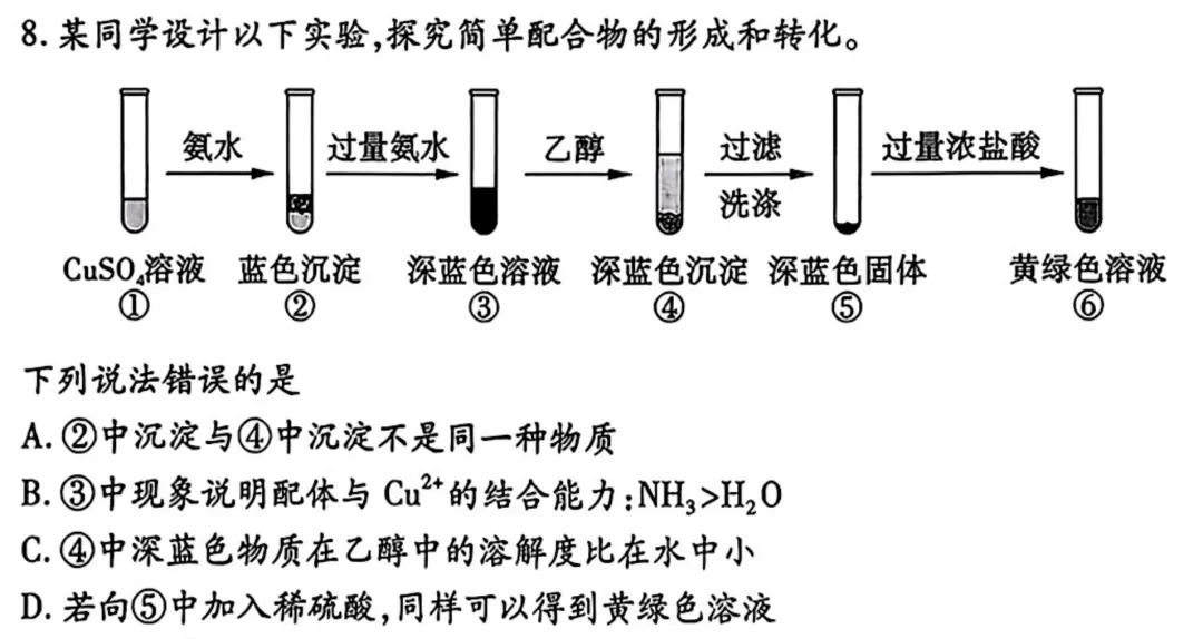 做真题——2025年高考化学江苏卷 第2张