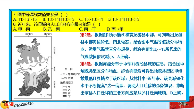高考二轮微专题《高考真题分类官方解析合集》:地质、地貌对人类活动的影响(节选自“地质作用与地表形态”) 第6张