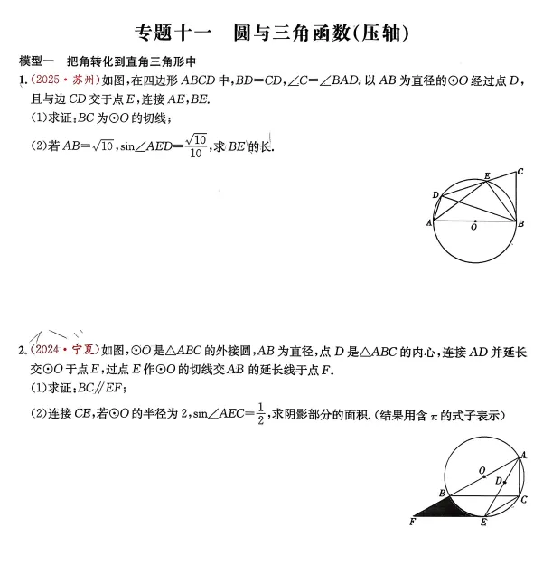2026版数学《直击中考专题突破》深圳专版 第8张 2026版数学《直击中考专题突破》深圳专版 第8张