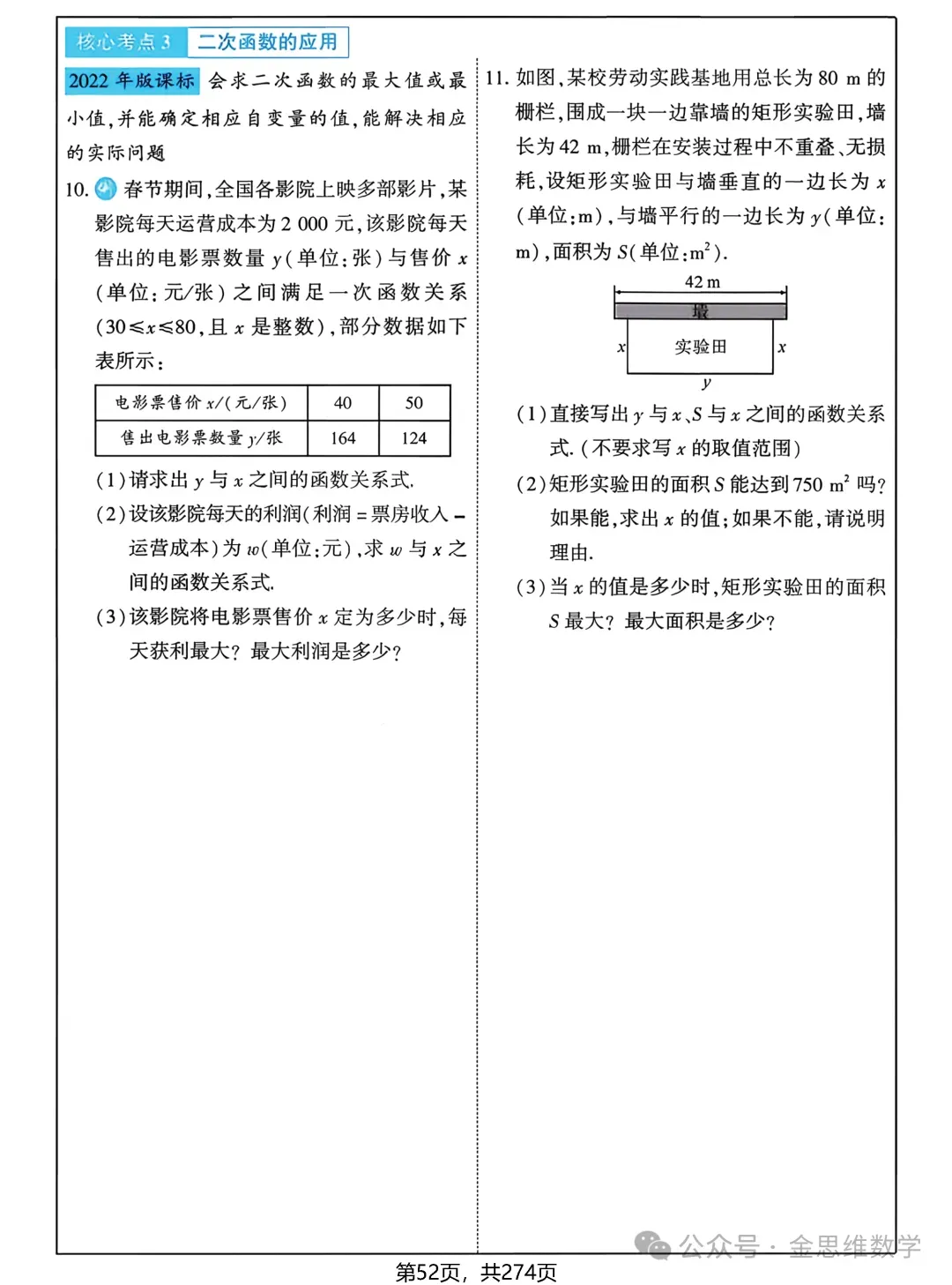 中考多分总复习——函数篇 第17张