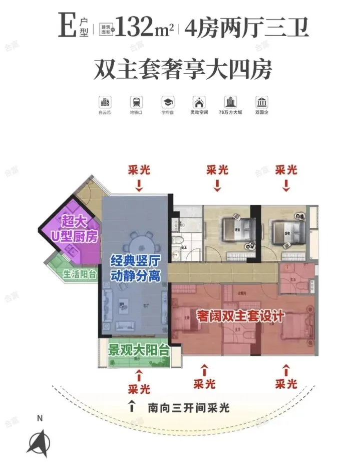 【品实云湖花城】配套中考六年霸的金广附,地铁学区房中的天花板,近期有少量特价现房笋盘单位,我们详细分析下其优缺点,附最新特价单位 第37张