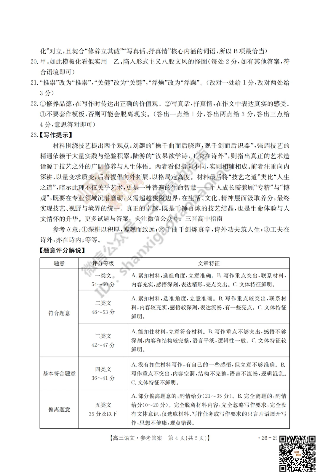 速递 | 2026运城一模(高考考前模拟测试)全科试题与答案! 第12张 速递 | 2026运城一模(高考考前模拟测试)全科试题与答案! 第12张