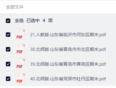 【初中期末真题卷】(各省)七、八、九年级上下册期末历年试卷+答案汇总最新版(pdf)-第10张图片-四季读书网