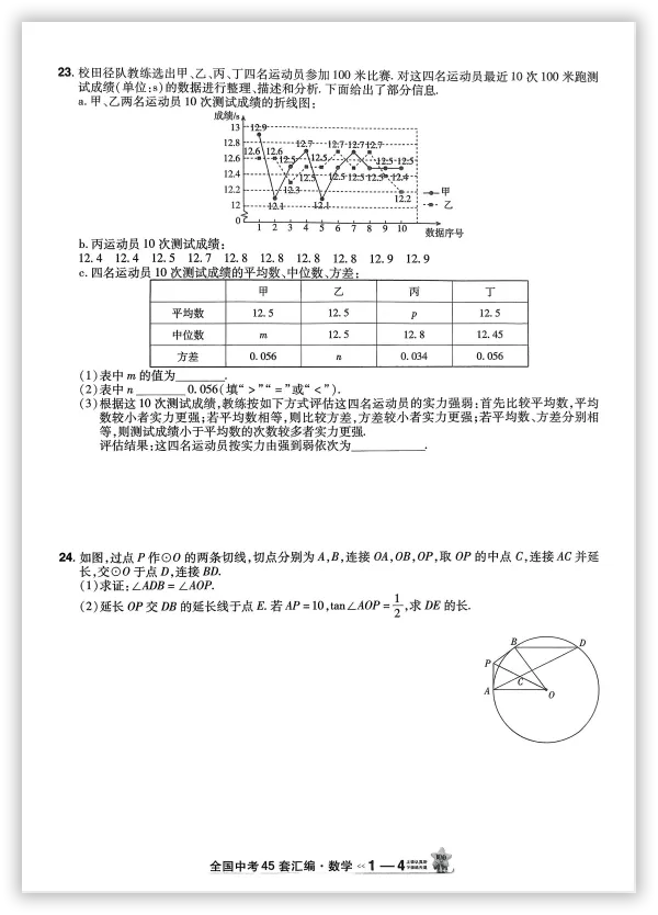 【2026】《初中数学•天星金考卷中考45套全国》中考(人教版),超全知识点梳理、例题解析!-第11张图片-四季读书网