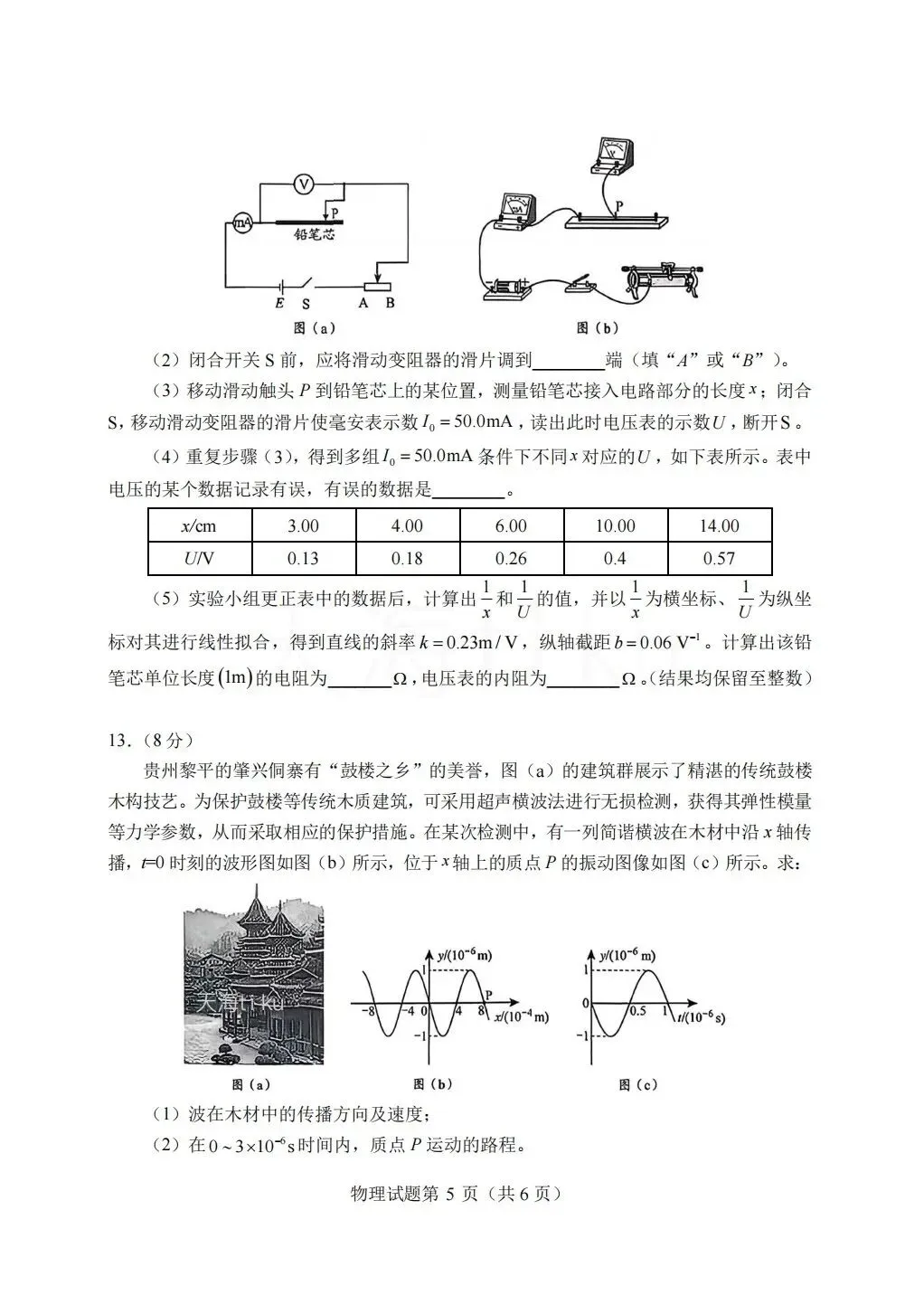 2025年高考物理真题 贵州卷 第5张