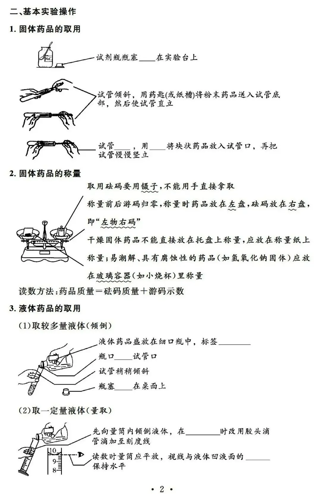 中考化学基础知识记忆册子 第3张