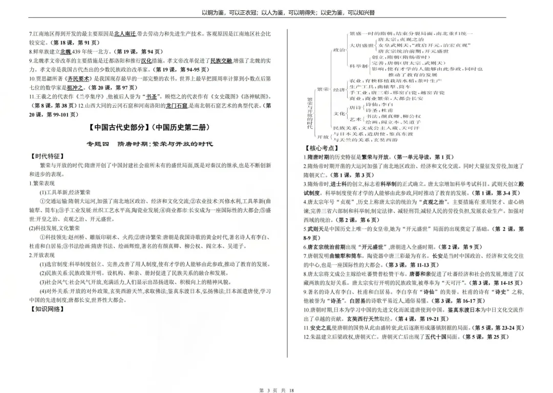 2026届上海中考历史抄书|附对照书本页码(完整pdf分享) 第7张