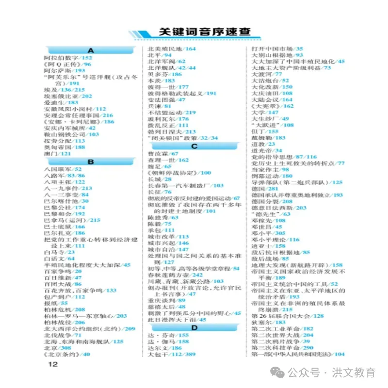 2026年洪文教育《最新中考速查 历史》隆重上市了........ 第6张