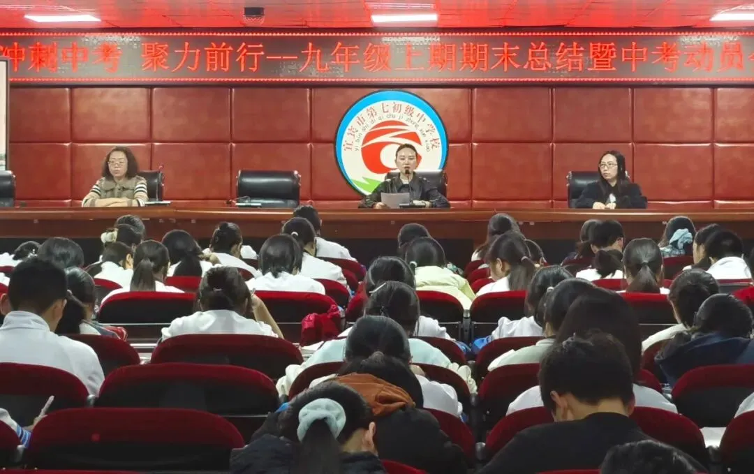 春潮涌动,战马催征!—九年级期末总结暨中考动员大会顺利举行-第16张图片-四季读书网