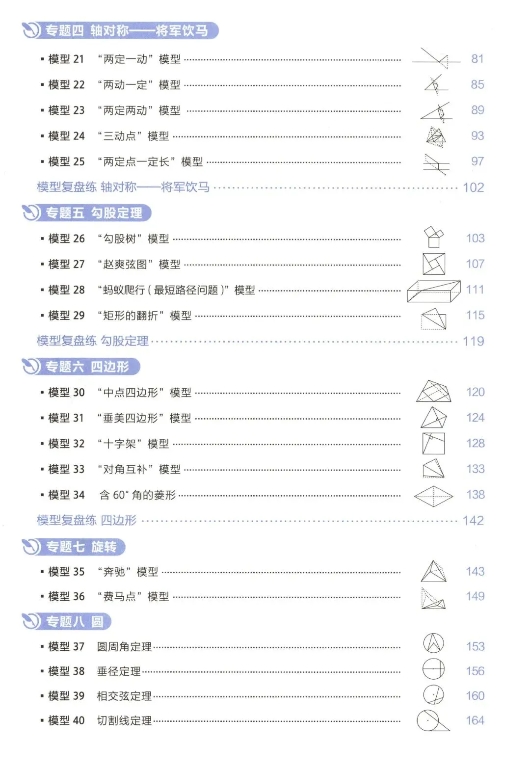 初中中考数学几何常考58个模型及答案解析(免费领取)-第2张图片-四季读书网