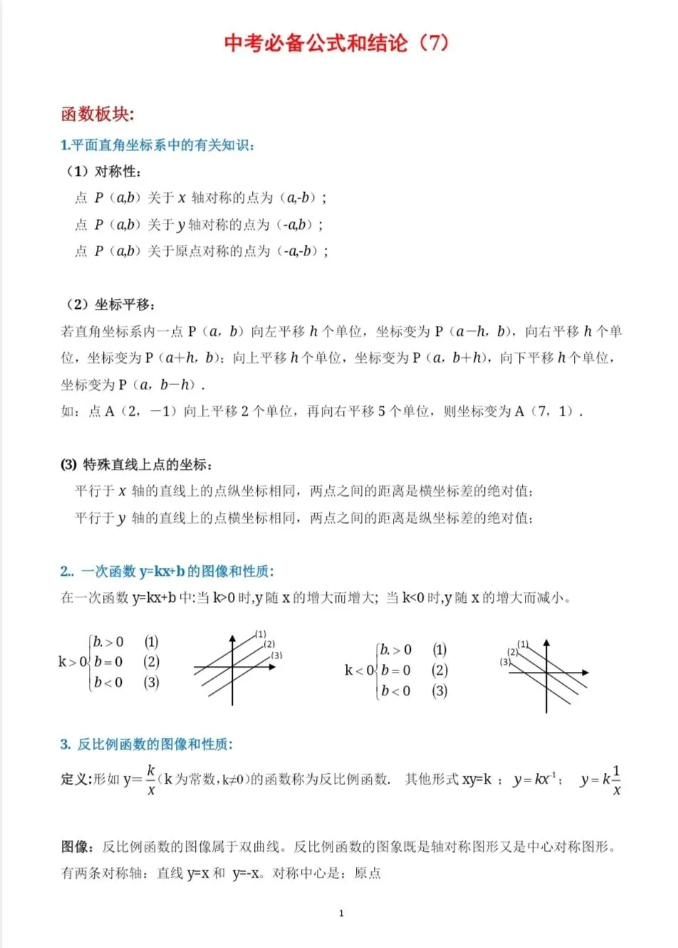 中考必备公式和结论(七)-第1张图片-四季读书网 中考必备公式和结论(七)-第1张图片-四季读书网