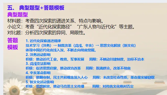 中考历史·二轮复习课件【近代化探索】 第22张