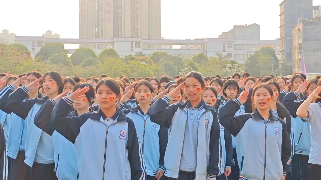 百日逐梦酬壮志 马跃中考铸辉煌——博白县实验中学举行2026届百日誓师大会 第5张