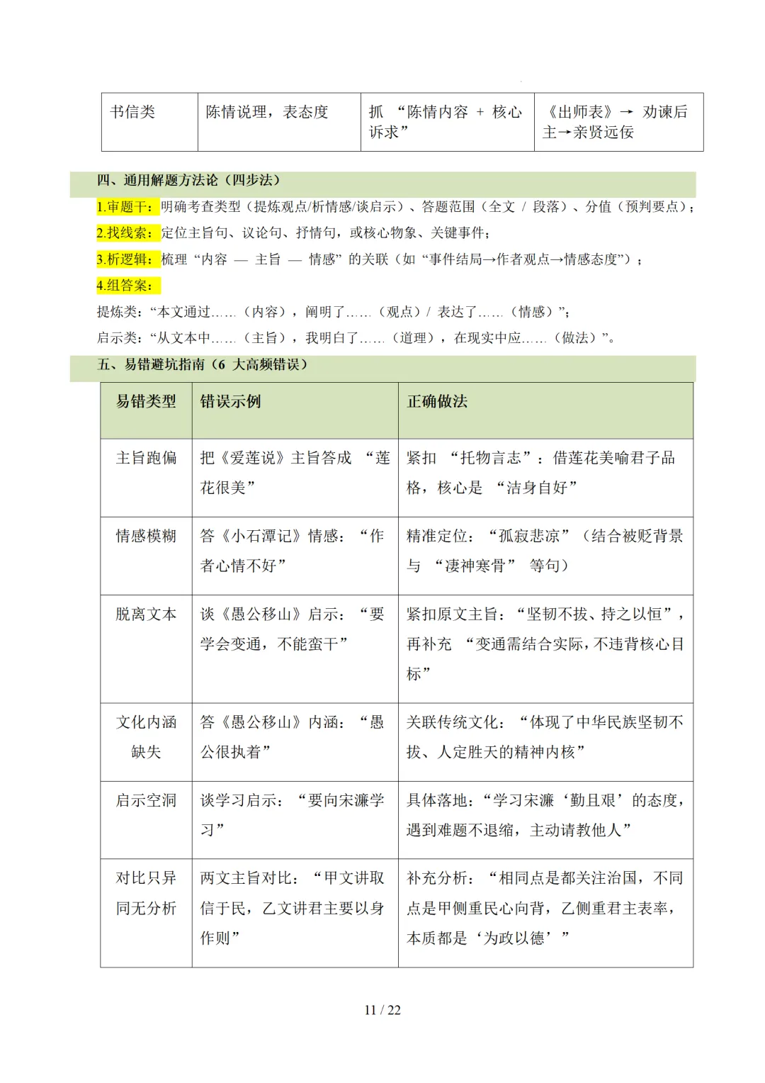 2026年中考语文复习文言文阅读第3讲《 内容理解・主旨提炼》讲练测-第70张图片-四季读书网