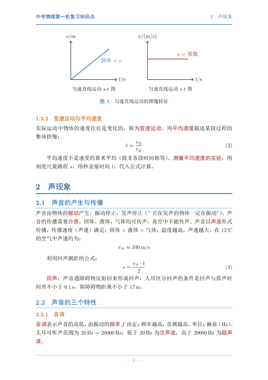 中考物理第一轮复习知识点(详细版)-第6张图片-四季读书网