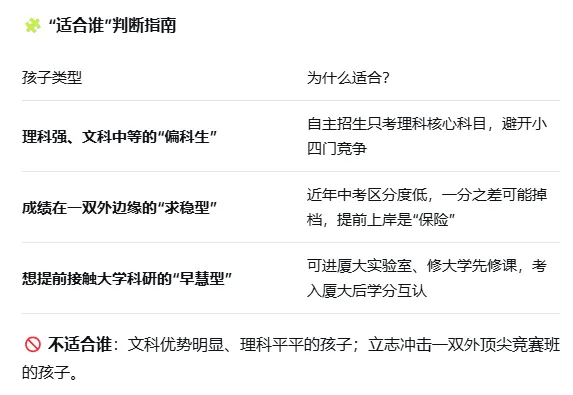 不用中考直接预录取高中!厦门自主招生创新实验类到底有多强? 第6张 不用中考直接预录取高中!厦门自主招生创新实验类到底有多强? 第6张