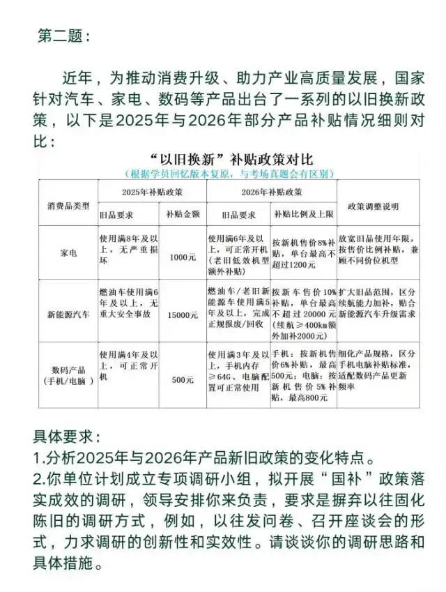 【最新面试真题】2026年3月16日 第1张 【最新面试真题】2026年3月16日 第1张