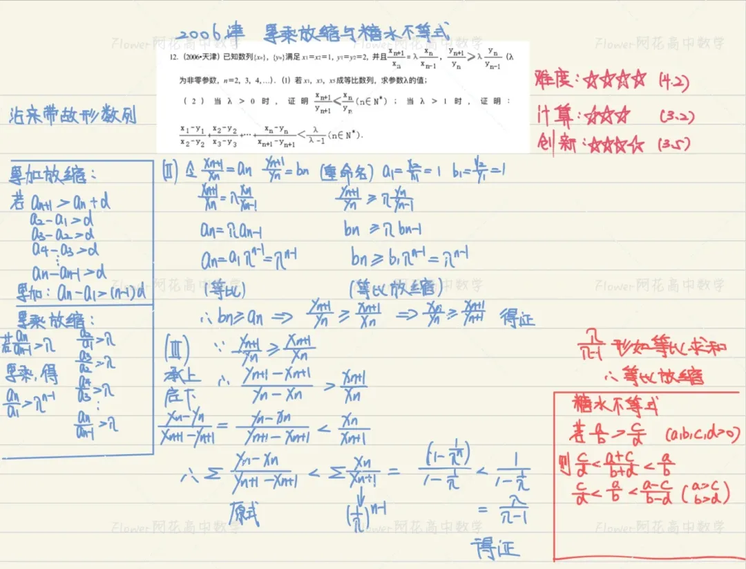 2006-2024天津高考真题丨数列串烧-第8张图片-四季读书网 2006-2024天津高考真题丨数列串烧-第8张图片-四季读书网