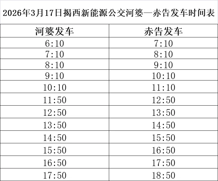 关于接送高考学生统一模拟考试揭西公交临时调整公告 第6张