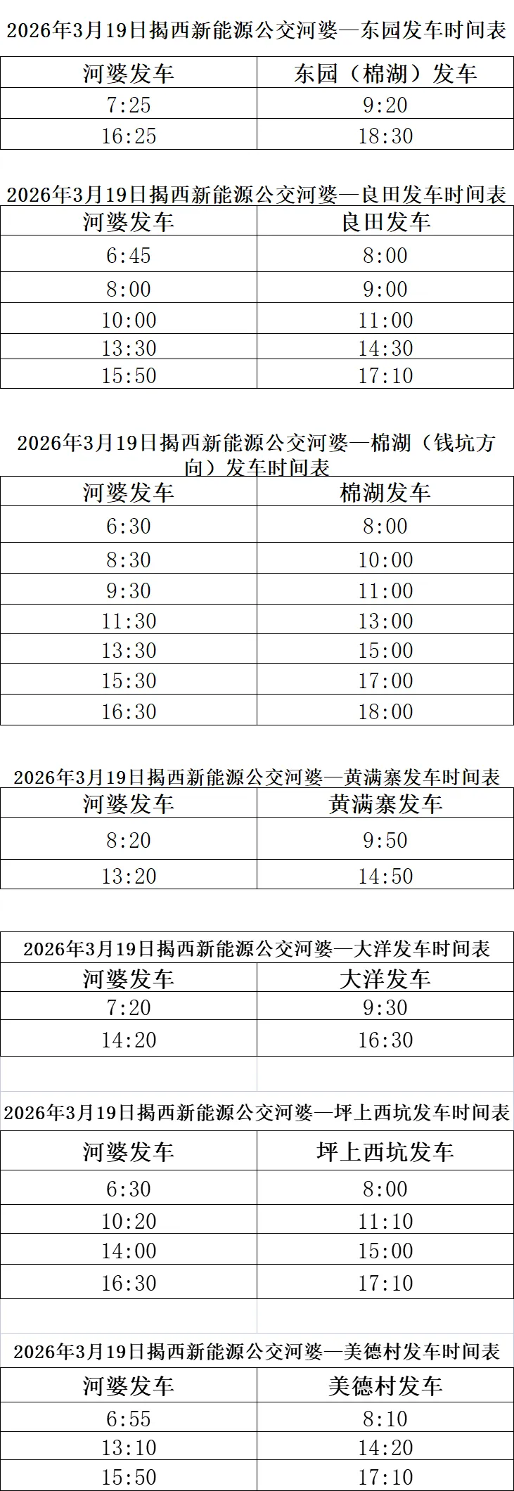 关于接送高考学生统一模拟考试揭西公交临时调整公告 第17张