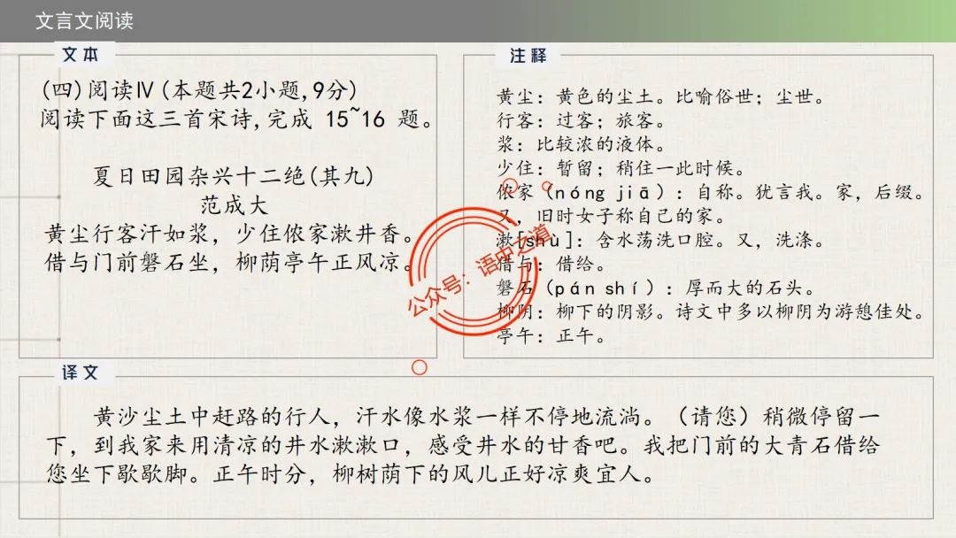 【2026八省联考+真题】12大古诗题材全梳理,附实战应用! 第36张