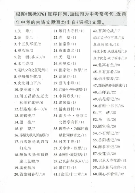 2026年浙江中考语文总复习(附答案)-第8张图片-四季读书网