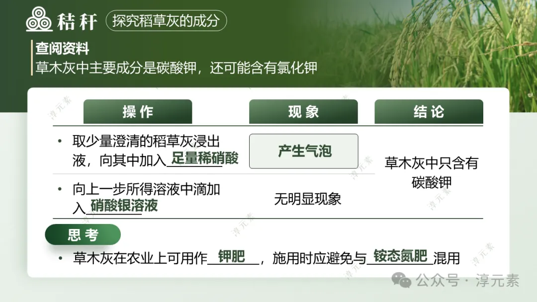 中考复习专题:稻香里的强国梦(溶液大单元复习)-第22张图片-四季读书网