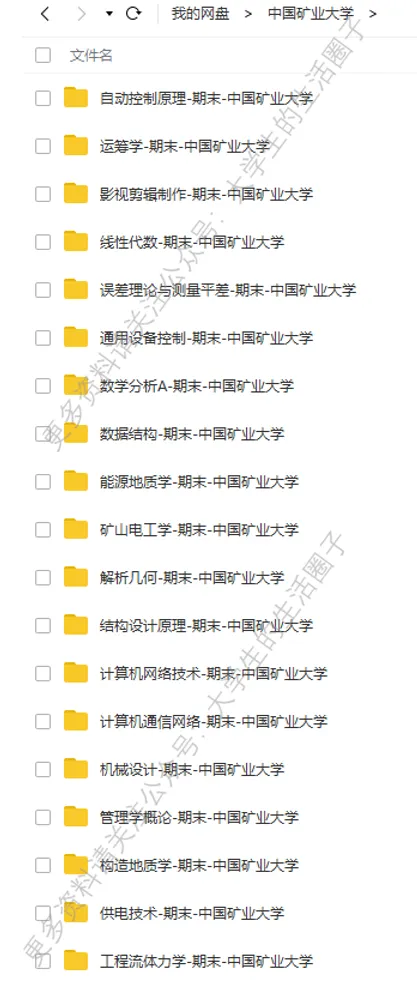 中国矿业大学期末考试多科目历年试卷真题免费领取,矿大同学的专属福利来了!-第6张图片-四季读书网