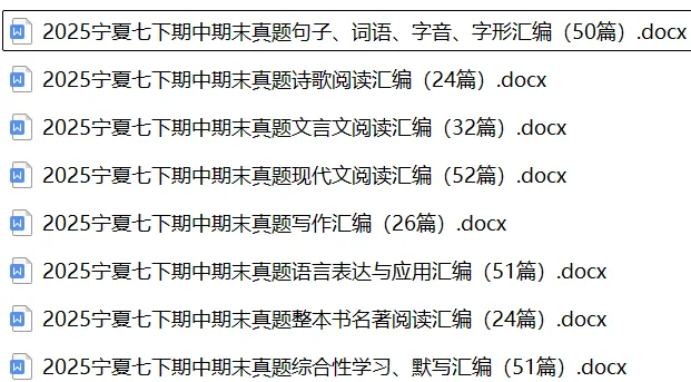 2025宁夏七下期中期末真题语言表达与应用汇编(51篇) 第3张