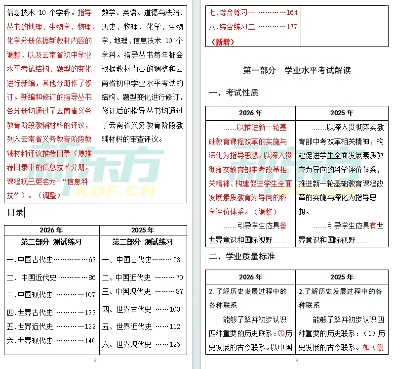 【中考注意】中考各学科新变化,2026云南省初中学业水平考试指导丛书一览! 第19张 【中考注意】中考各学科新变化,2026云南省初中学业水平考试指导丛书一览! 第19张