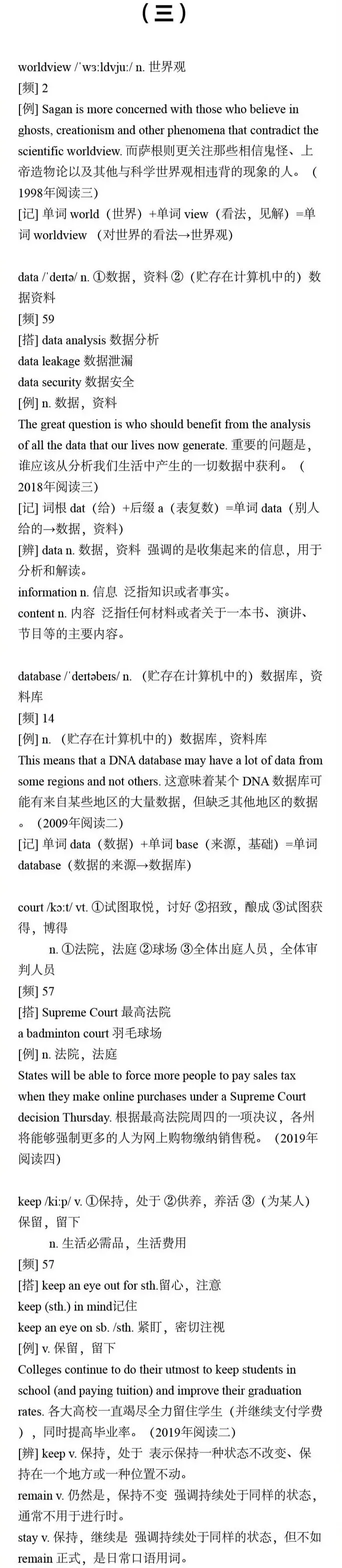 【干货分享】27考研英语:真题中最高出现81次的核心词汇合集(一) 第5张