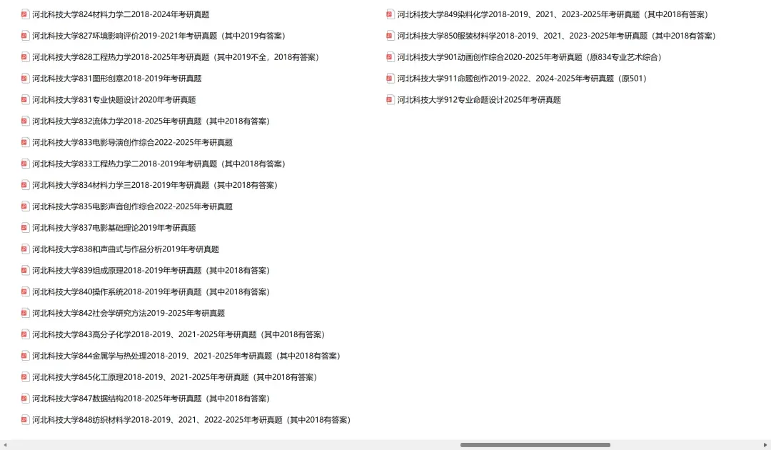 河北科技大学考研专业课历年真题汇总(含2026真题) 第4张